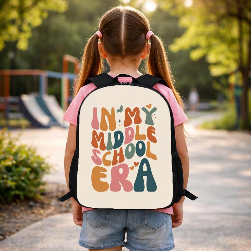 In My Middle School Era Backpack - Back To School Trend Custom Backpack