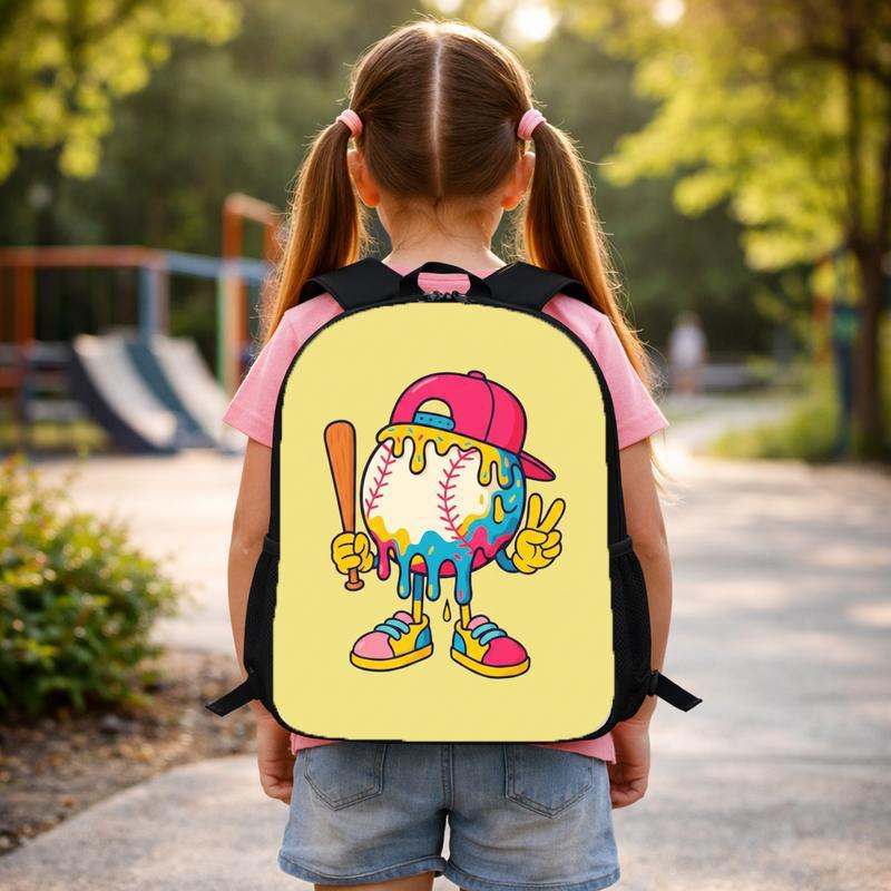 Kawaii Baseball Backpack - Cartoon Sport Kids Design Custom Backpack Kawaii Baseball Backpack - Cartoon Sport Kids Design Custom Backpack