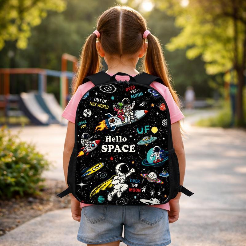 Kids Backpack Space Fun - Astronaut Rocket Design Custom Backpack Kids Backpack Space Fun - Astronaut Rocket Design Custom Backpack