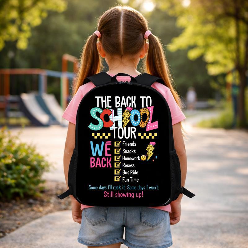 Kids School Tour Backpack - Funny Back To School Vibes Custom Backpack Kids School Tour Backpack - Funny Back To School Vibes Custom Backpack
