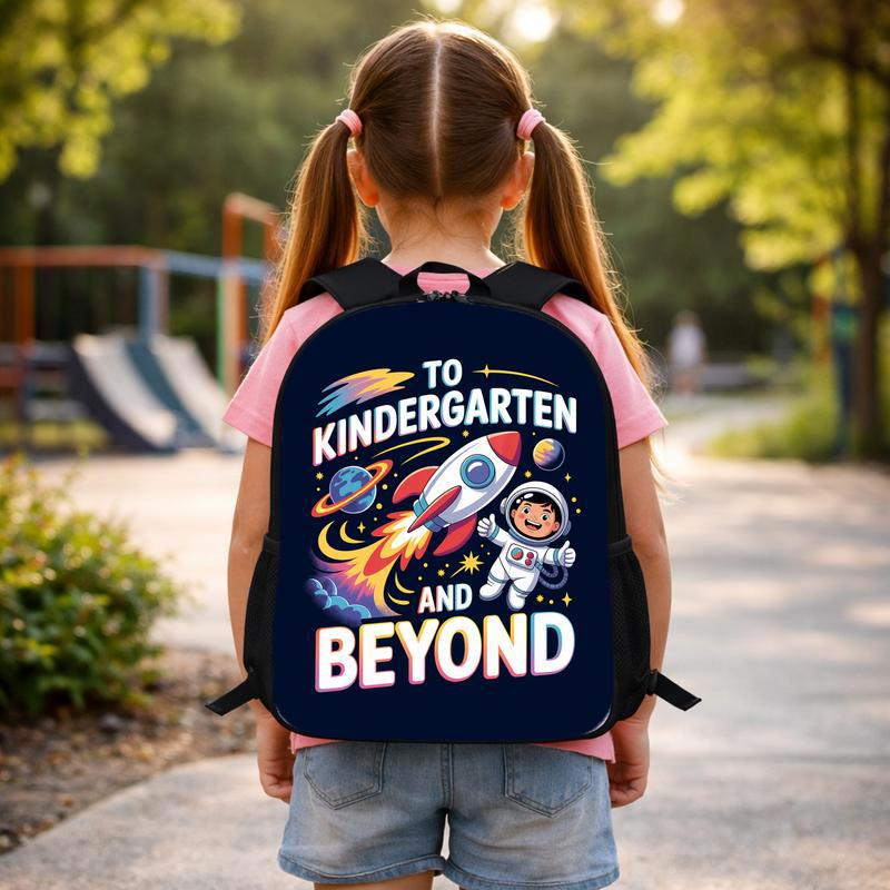 Kindergarten Backpack Kids - Back To School Space Adventure Custom Backpack Kindergarten Backpack Kids - Back To School Space Adventure Custom Backpack