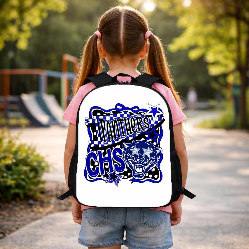 Middle School Panther Mascot Custom Backpack