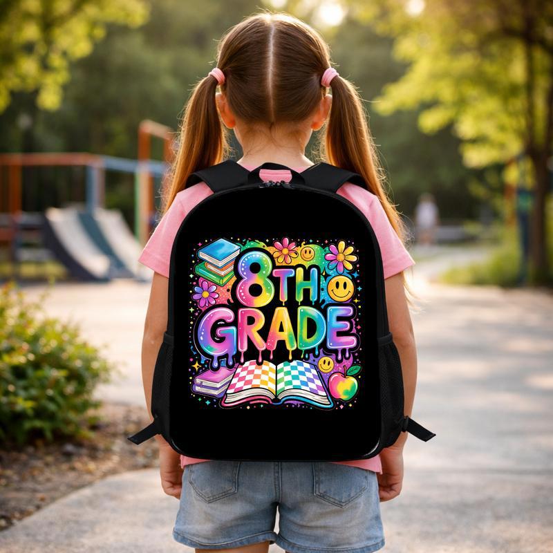 Middle School 8th Grade Backpack - Bright Back To School Fun Custom Backpack Middle School 8th Grade Backpack - Bright Back To School Fun Custom Backpack