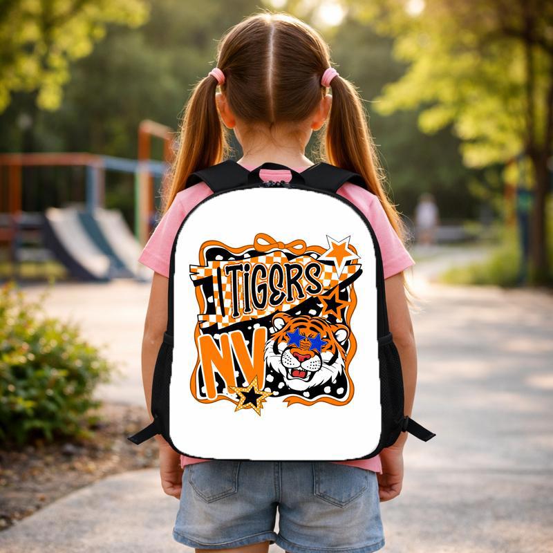Middle School Tiger Mascot Custom Backpack Middle School Tiger Mascot Custom Backpack