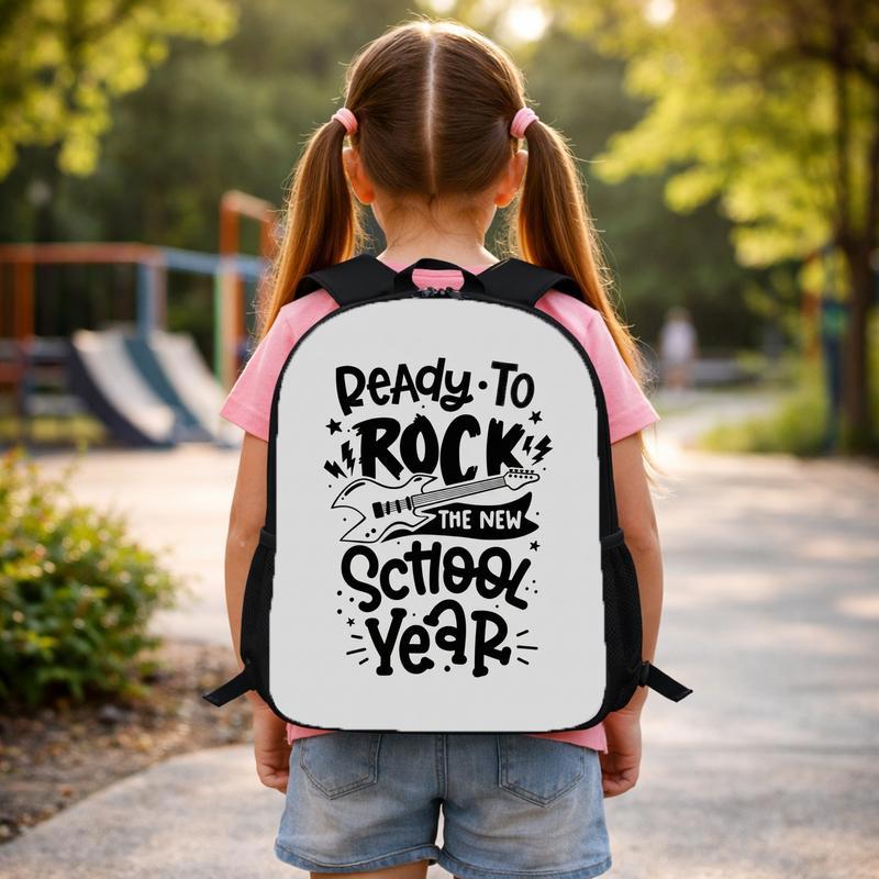 New School Year Backpack With Bold Rock Vibes For Kids Custom Backpack New School Year Backpack With Bold Rock Vibes For Kids Custom Backpack