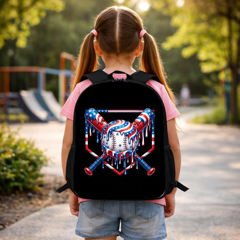 Patriotic Baseball Backpack - USA Drip Sport Kids Bag Custom Backpack Patriotic Baseball Backpack - USA Drip Sport Kids Bag Custom Backpack