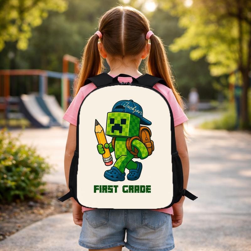 Personalized Gamer Backpack - First Grade Adventure School Fun Custom Backpack Personalized Gamer Backpack - First Grade Adventure School Fun Custom Backpack