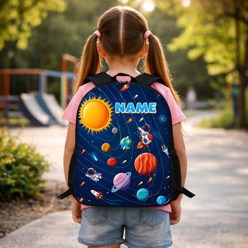 Personalized Kids Backpack - Solar System Custom Name Custom Backpack Personalized Kids Backpack - Solar System Custom Name Custom Backpack