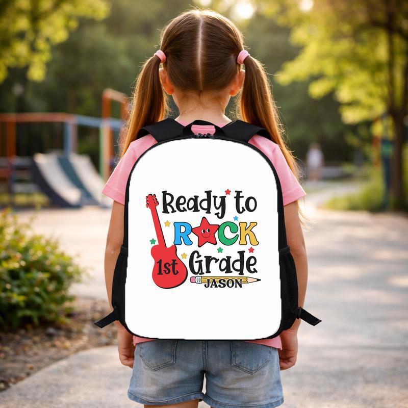 Personalized 1st Grade Backpack For Little Rockstars Custom Backpack Personalized 1st Grade Backpack For Little Rockstars Custom Backpack