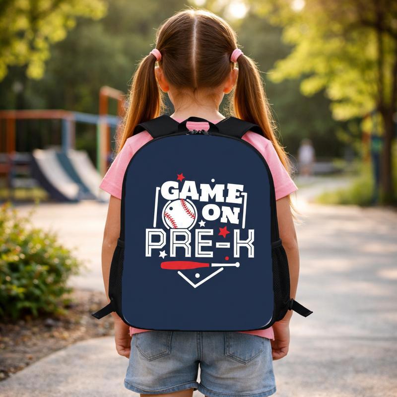 Pre K Baseball Backpack - Back To School Game On Kids Custom Backpack Pre K Baseball Backpack - Back To School Game On Kids Custom Backpack