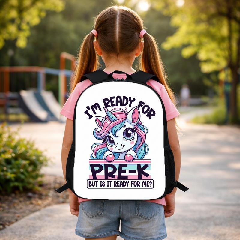 Pre K Unicorn Backpack – Ready For School Cute Kids Bag Custom Backpack