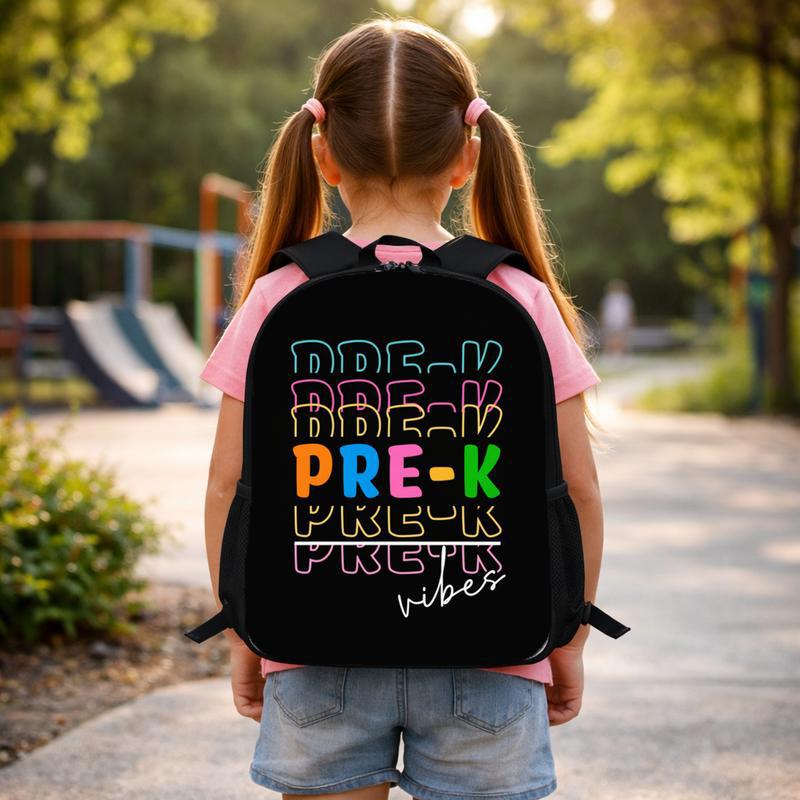 Pre-K Vibes Backpack - Trendy Kids Back To School Custom Backpack Pre-K Vibes Backpack - Trendy Kids Back To School Custom Backpack