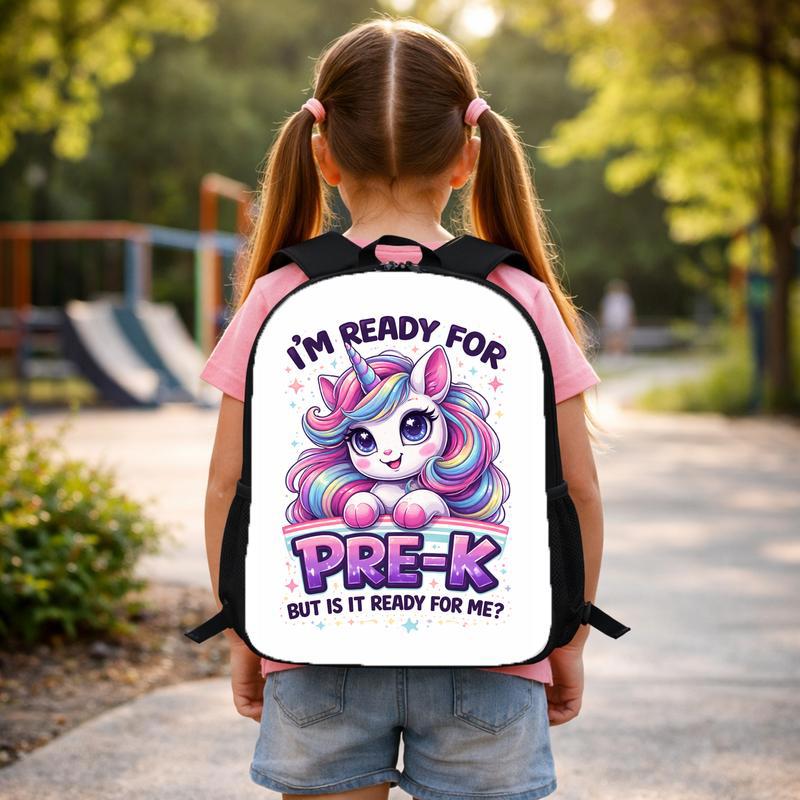 Ready For Pre K Backpack Unicorn Kids School Style Custom Backpack Ready For Pre K Backpack Unicorn Kids School Style Custom Backpack