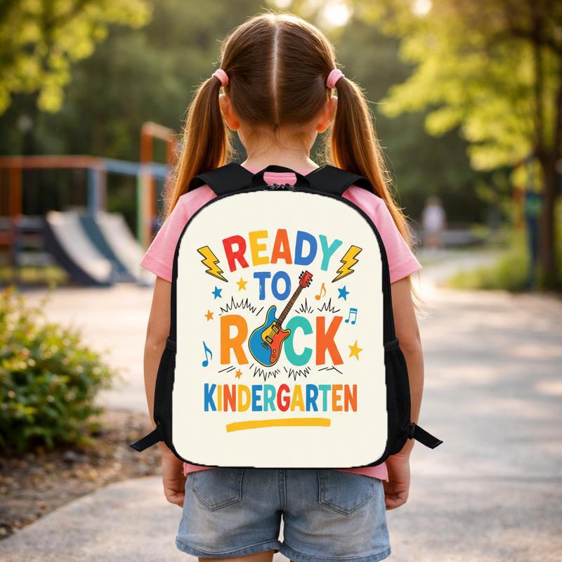 Ready To Rock Kindergarten Backpack - Bright Kids Style Custom Backpack