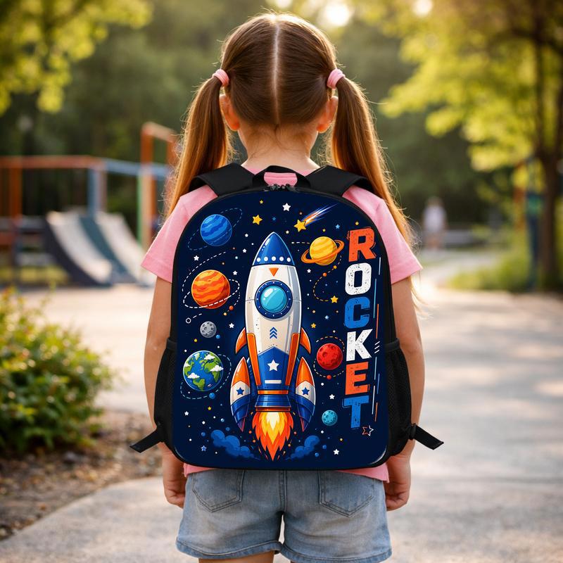 Rocket Backpack Kids - Back To School Space Adventure Custom Backpack