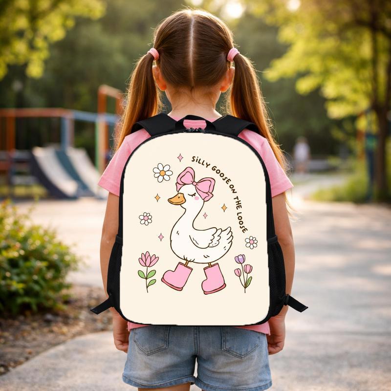 Silly Goose Backpack - Cute Back To School Girls Custom Backpack
