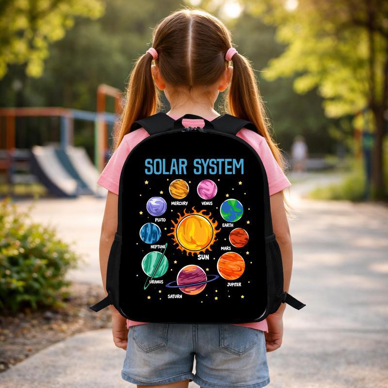 Solar System Backpack Kids - Space Planets School Design Custom Backpack
