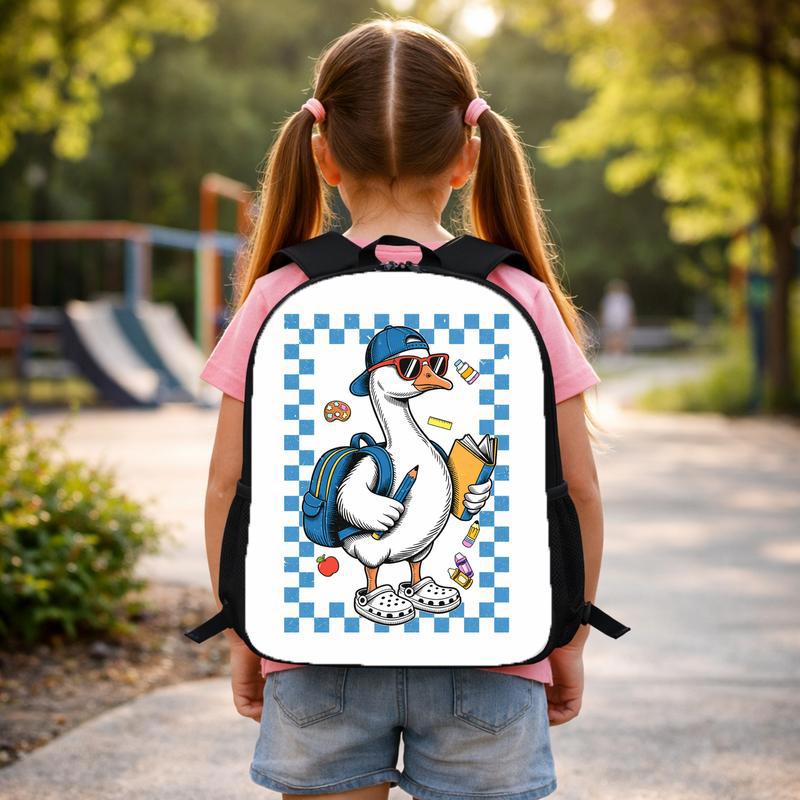 Trendy Goose Student Backpack - Funny Back To School Kids Custom Backpack Trendy Goose Student Backpack - Funny Back To School Kids Custom Backpack