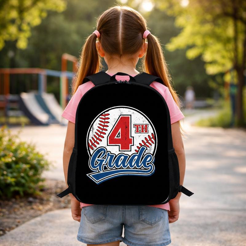 Vintage Custom Grade Baseball Backpack - Back To School Kids Bag Custom Backpack