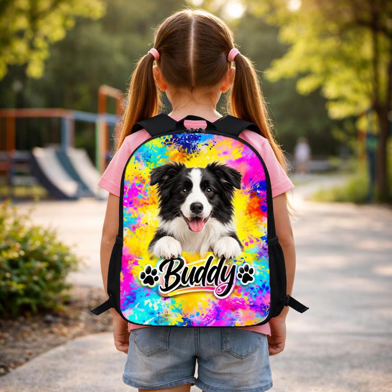 Watercolor Dog Portrait Custom Backpack Watercolor Dog Portrait Custom Backpack
