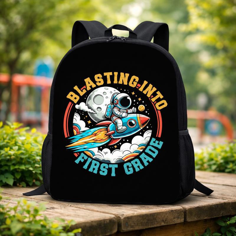 Astronaut Rocket Backpack Kids - Back To School First Grade Custom Backpack Astronaut Rocket Backpack Kids - Back To School First Grade Custom Backpack