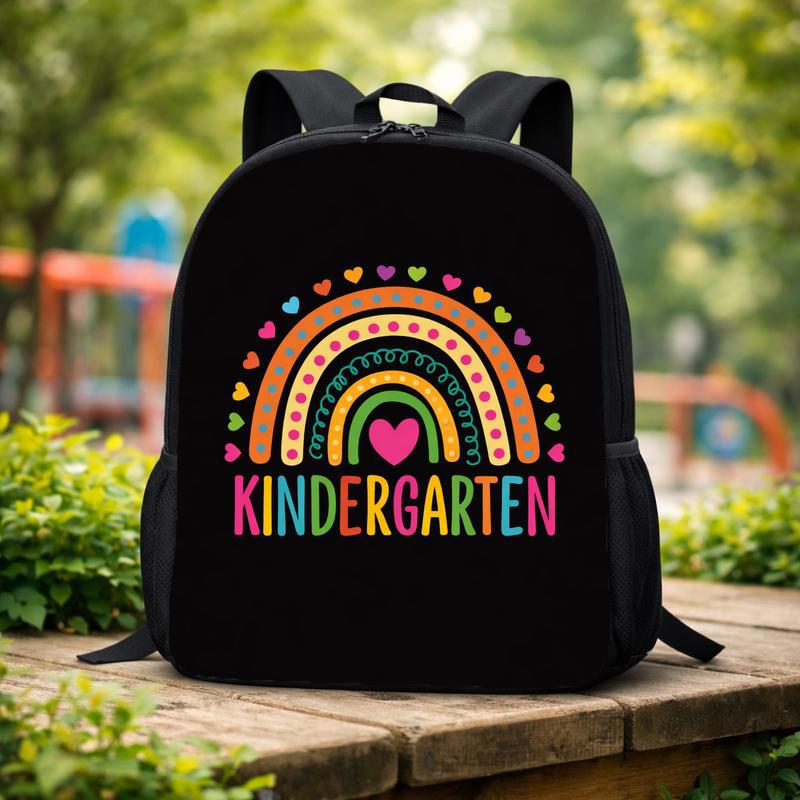 Back To School Backpack - Bright Rainbow Kindergarten Style Custom Backpack Back To School Backpack - Bright Rainbow Kindergarten Style Custom Backpack