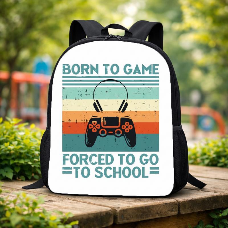 Born To Game Backpack - Funny Back To School Gamer Kids Custom Backpack Born To Game Backpack - Funny Back To School Gamer Kids Custom Backpack