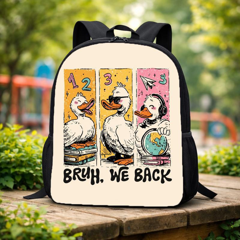 Bruh We Back Goose Backpack - Funny Back To School Kids Custom Backpack Bruh We Back Goose Backpack - Funny Back To School Kids Custom Backpack