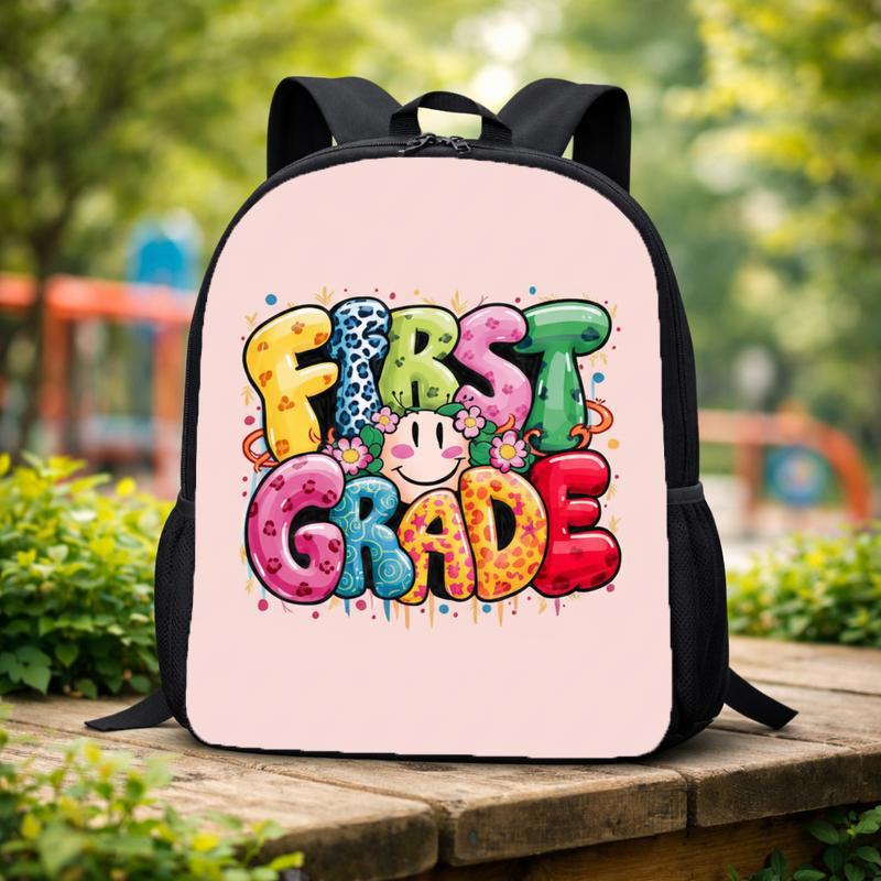 Color Pop First Grade Backpack - Elementary School Smile Art Custom Backpack Color Pop First Grade Backpack - Elementary School Smile Art Custom Backpack