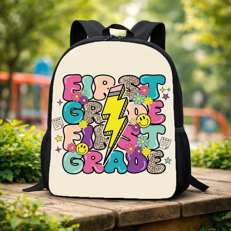 Color Pop Rock First Grade Backpack - Cute Back To School Bag Custom Backpack