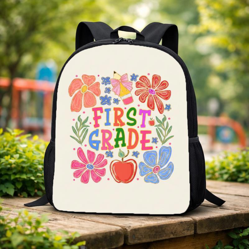 Colorful First Grade Backpack - Elementary School Boho Vibes Custom Backpack