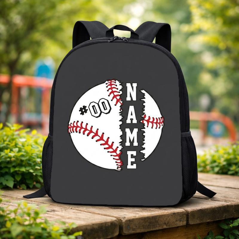 Custom Baseball Backpack - Name And Number Back To School Custom Backpack Custom Baseball Backpack - Name And Number Back To School Custom Backpack