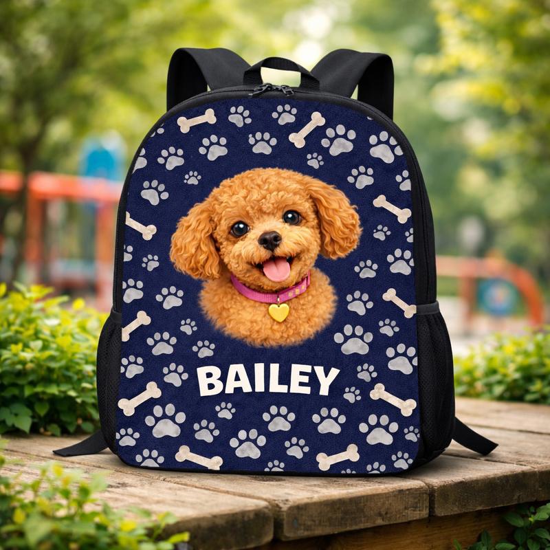 Custom Dog Portrait Custom Backpack