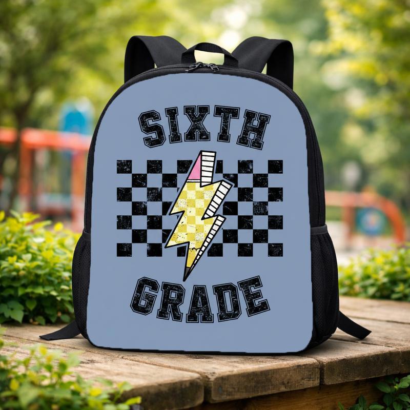 Custom Grade Middle School Backpack - Back To School Cool Retro Style Custom Backpack Custom Grade Middle School Backpack - Back To School Cool Retro Style Custom Backpack