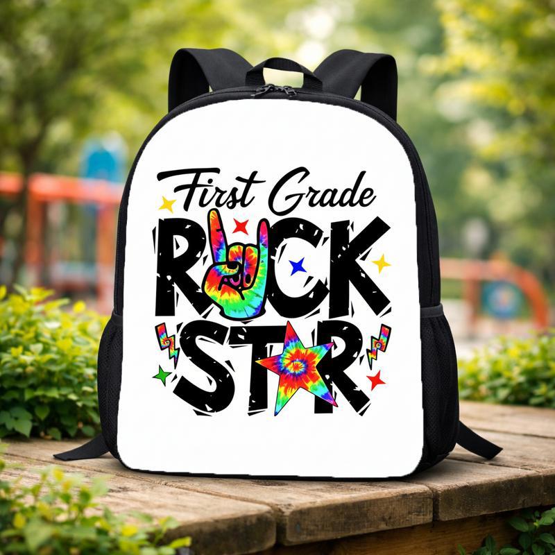 Custom Grade Rock Star Backpack - Kids Back To School Fun Custom Backpack Custom Grade Rock Star Backpack - Kids Back To School Fun Custom Backpack
