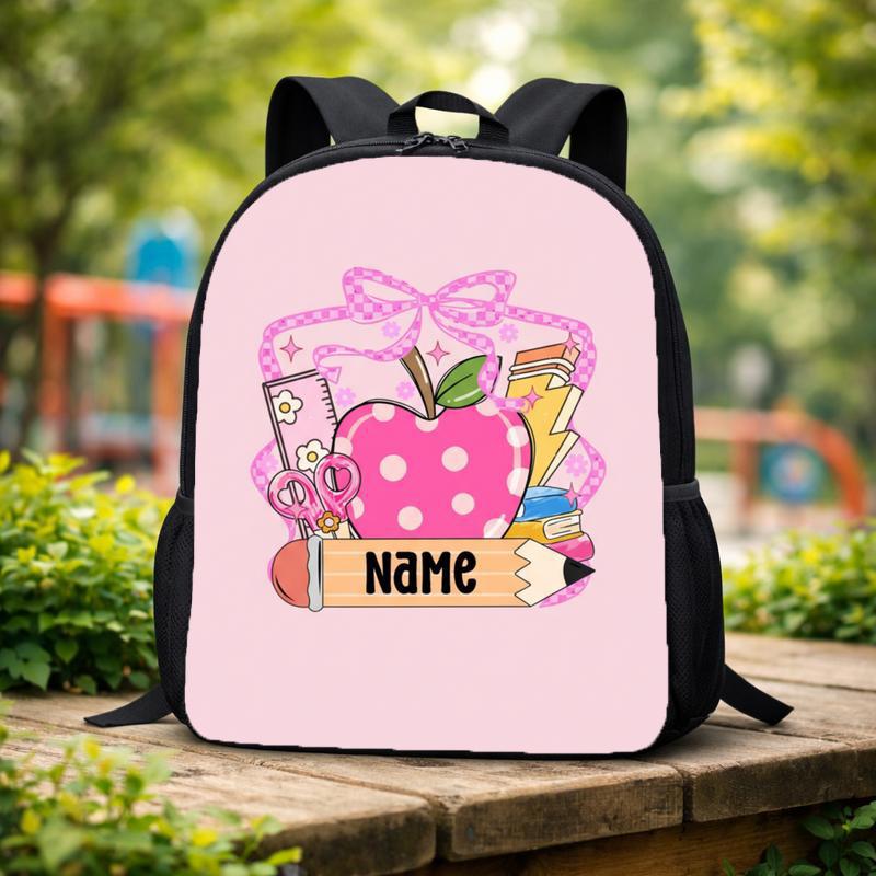 Custom Kids Name Back To School Shirt Shirt, Toddler Kid Kindergarten Shirt With Name, First Day Of School Shirt, Pencil Kids Name Shirt Custom Backpack