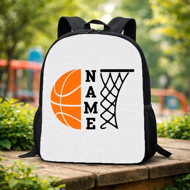 Custom Name Basketball Backpack - Back To School Sport Style Custom Backpack