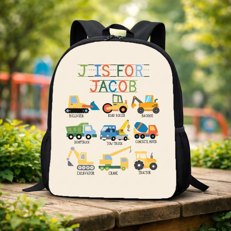 Custom Name Truck Backpack For Boys - Back To School Gift Custom Backpack Custom Name Truck Backpack For Boys - Back To School Gift Custom Backpack