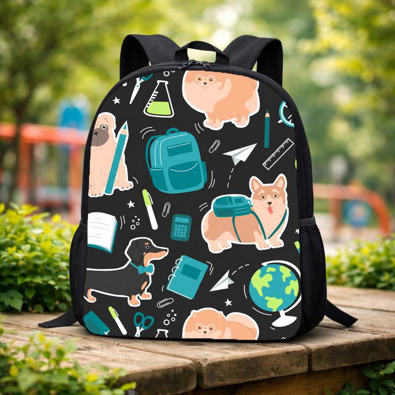 Cute Back To School With Dog For Children Custom Backpack Cute Back To School With Dog For Children Custom Backpack