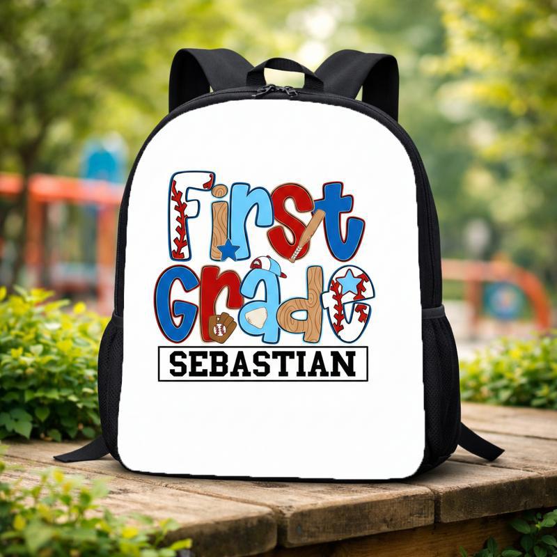 Cute First Grade Backpack - Name Personalized Kids Bag Custom Backpack Cute First Grade Backpack - Name Personalized Kids Bag Custom Backpack