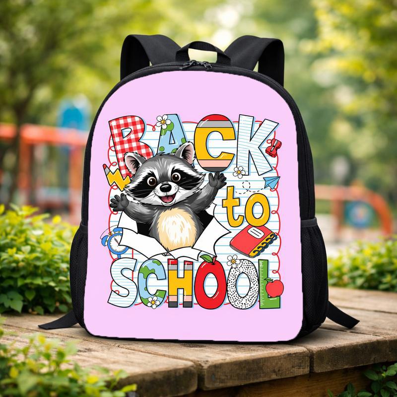 Cute Raccoon Backpack - Kids Back To School Custom Backpack