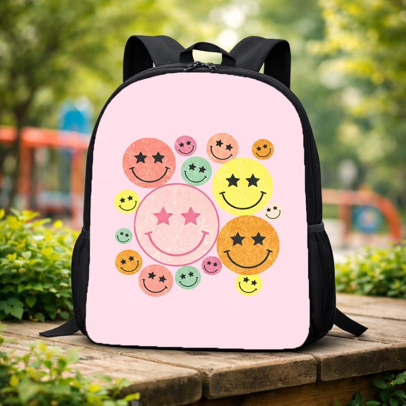 Cute Smiley Backpack - Back To School Girls Custom Backpack Cute Smiley Backpack - Back To School Girls Custom Backpack