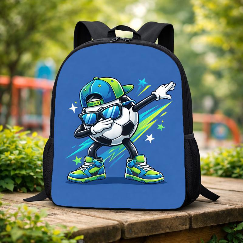 Dabbing Soccer Ball Backpack - Cool Kids School Style Custom Backpack Dabbing Soccer Ball Backpack - Cool Kids School Style Custom Backpack