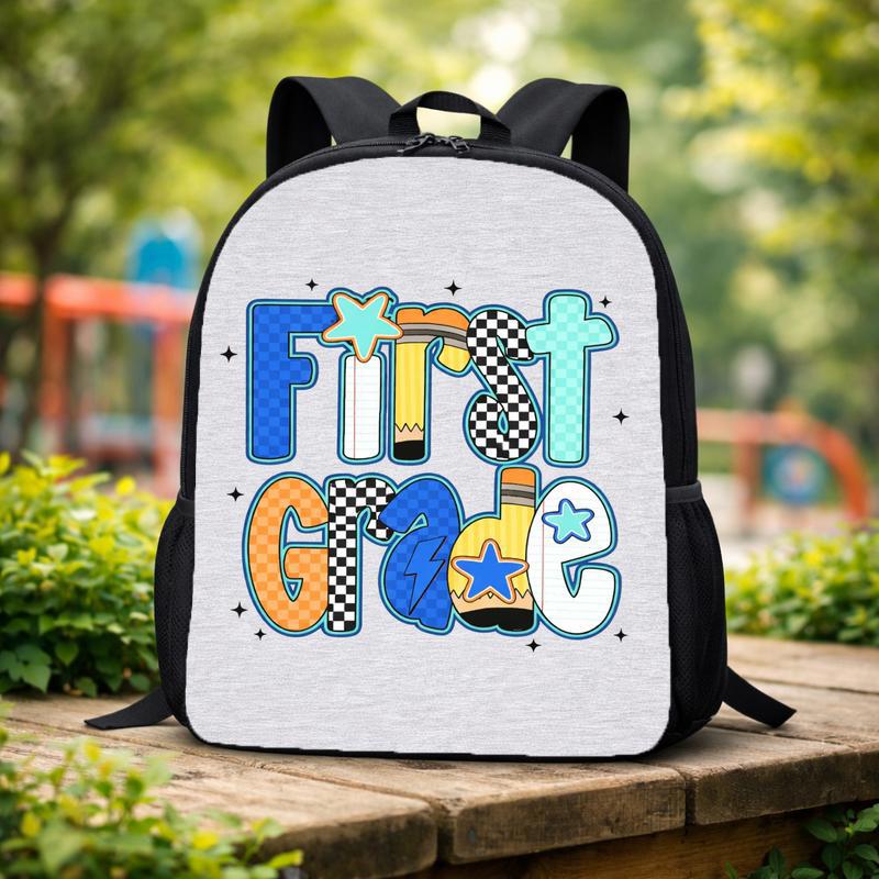 Elementary School First Grade Backpack - Bold Retro Fun Vibes Custom Backpack Elementary School First Grade Backpack - Bold Retro Fun Vibes Custom Backpack