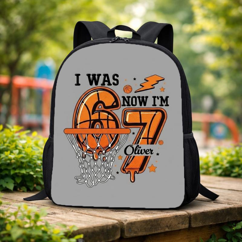 Funny Basketball Backpack - Back To School Custom Name Custom Backpack Funny Basketball Backpack - Back To School Custom Name Custom Backpack