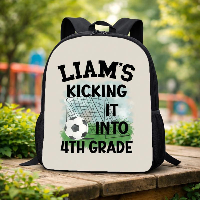 Funny Personalized Soccer Backpack - Cool Back To School Kids Custom Backpack