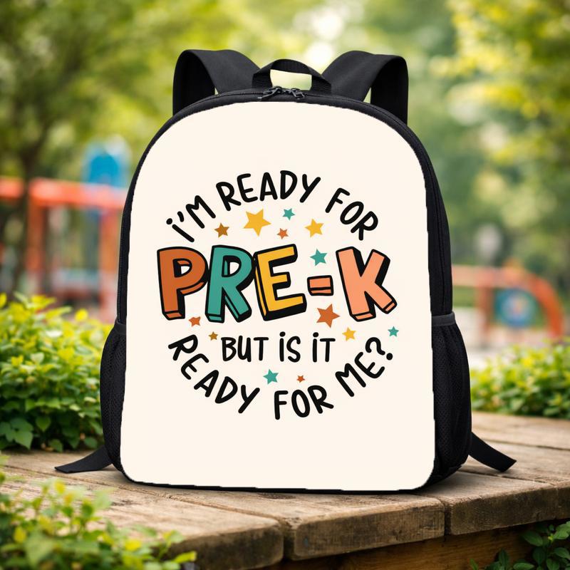 Funny Pre-K Backpack - Ready For School Kids Custom Backpack Funny Pre-K Backpack - Ready For School Kids Custom Backpack