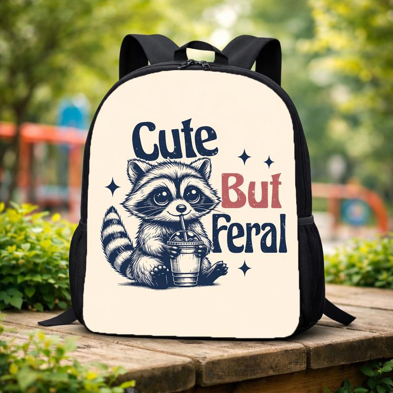 Funny Raccoon School Backpack - Cute But Reral Kids Gift Idea Custom Backpack Funny Raccoon School Backpack - Cute But Reral Kids Gift Idea Custom Backpack