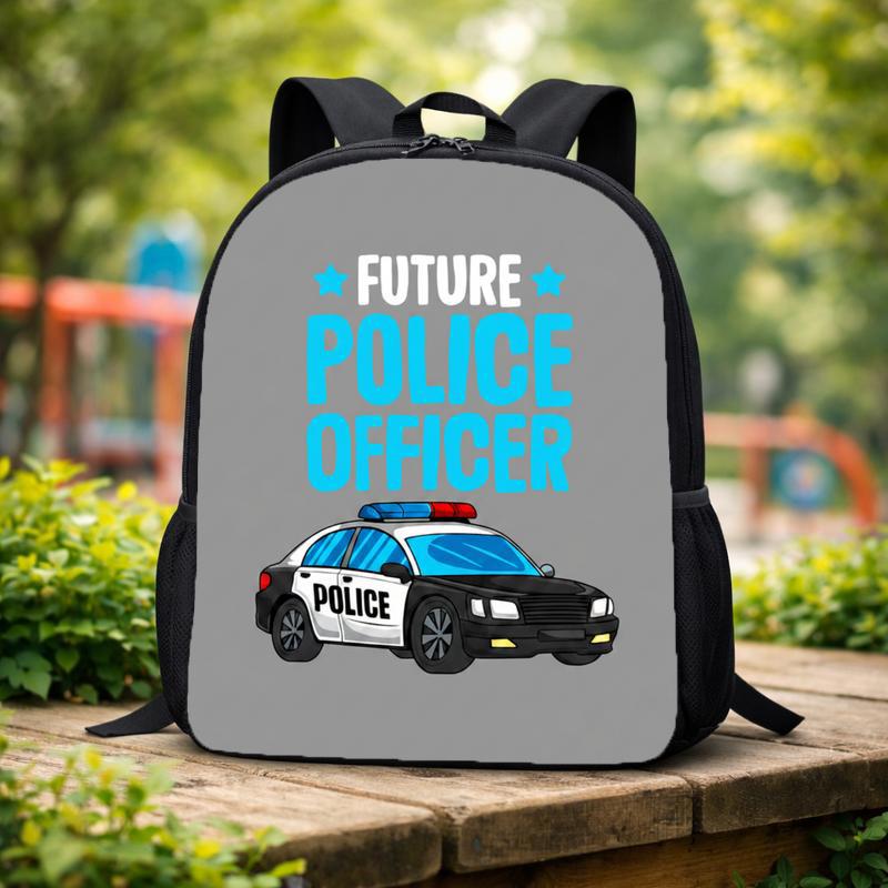 Future Police Officer Backpack - Back To School Kids Custom Backpack