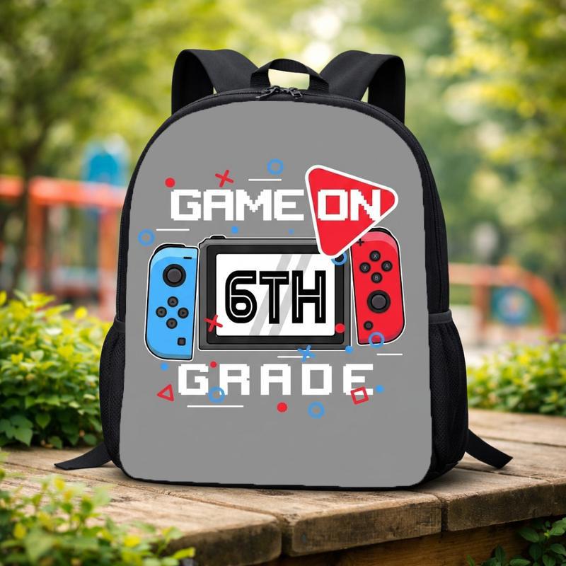Game On 6th Grade Backpack - Funny Middle School Back To School Custom Backpack